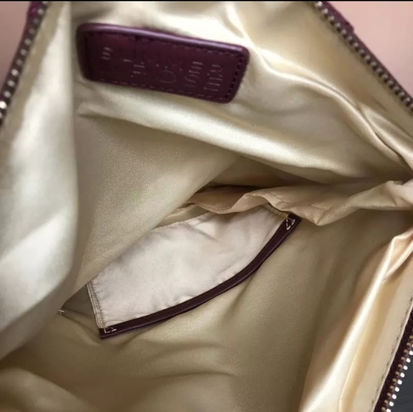 NWT Burgundy Fold Over Clutch Vegan Leather by Summer & Rose - Picture 3 of 5